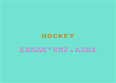 Hockey - Screenshot - Game Title Image