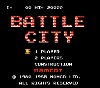 Battle City - Screenshot - Game Title