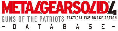 Metal Gear Solid 4 Database - Clear Logo