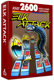 Elk Attack - Box - 3D Image