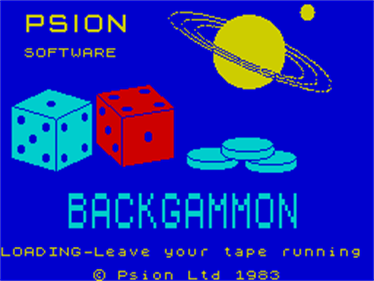 Backgammon (Psion Software/Sinclair Research) - Screenshot - Game Title Image