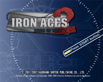 Iron Aces 2: Birds of Prey - Screenshot - Game Title Image