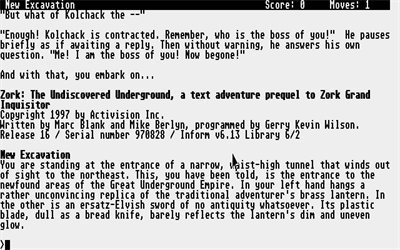 Zork: The Undiscovered Underground - Screenshot - Gameplay Image