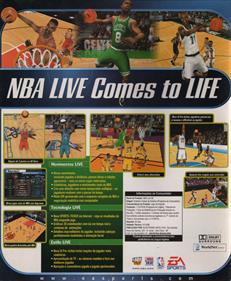 NBA Live 99 - Box - Back Image