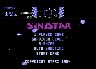 Sinistar - Screenshot - Game Select Image