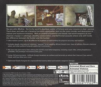 Soldier of Fortune - Box - Back Image