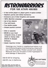 Astrowarriors - Advertisement Flyer - Front Image