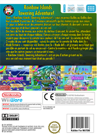 Rainbow Islands: Towering Adventure! - Box - Back Image