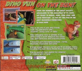 The Land Before Time: Great Valley Racing Adventure - Box - Back Image