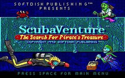 ScubaVenture: The Search for Pirate's Treasure - Screenshot - Game Title Image