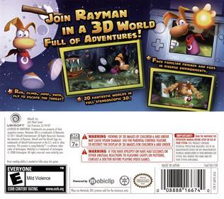 Rayman 3D - Box - Back Image