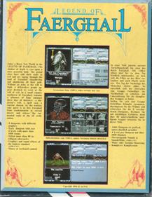 Legend of Faerghail - Box - Back Image