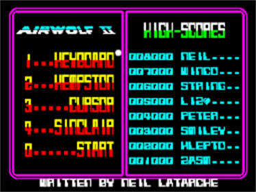 Airwolf 2 - Screenshot - High Scores Image