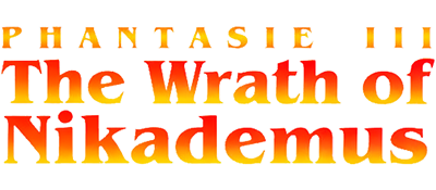 Phantasie III: The Wrath of Nikademus - Clear Logo Image