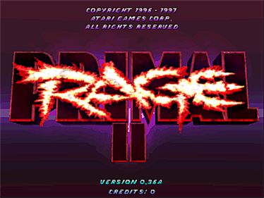 Primal Rage 2 - Screenshot - Game Title Image
