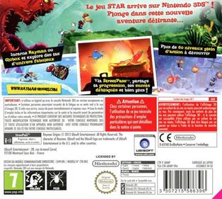 Rayman Origins - Box - Back Image