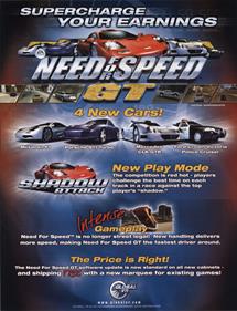 Need for Speed GT - Advertisement Flyer - Front Image