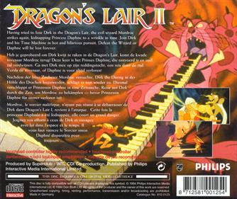 Dragon's Lair II: Time Warp - Box - Back Image