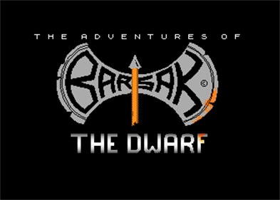 The Adventures of Barsak the Dwarf - Screenshot - Game Title Image