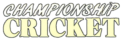 Championship Cricket - Clear Logo Image