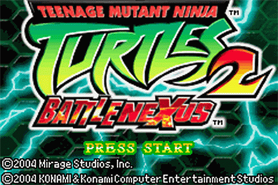 Teenage Mutant Ninja Turtles 2: Battle Nexus - Screenshot - Game Title Image