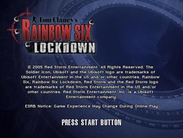 Tom Clancy's Rainbow Six: Lockdown - Screenshot - Game Title Image