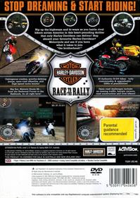 Harley-Davidson Motorcycles: Race to the Rally - Box - Back Image