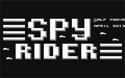 Spy Rider V2 - Screenshot - Game Title Image