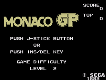 Monaco GP - Screenshot - Game Title Image