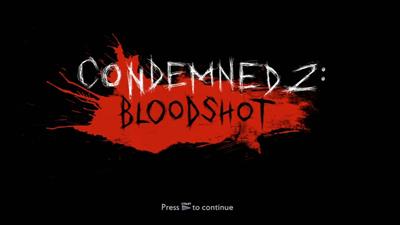 Condemned 2: Bloodshot - Screenshot - Game Title Image
