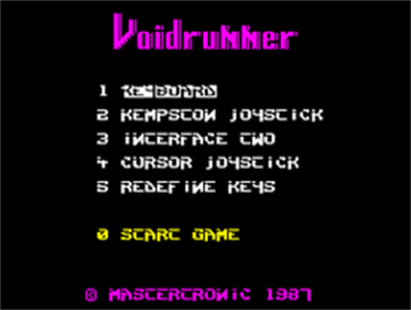Voidrunner - Screenshot - Game Select Image