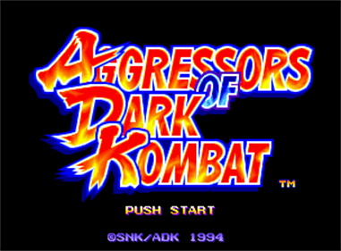 Aggressors of Dark Kombat - Screenshot - Game Title Image