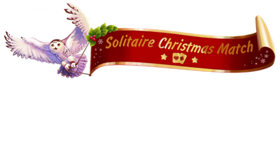 Solitaire Christmas. Match 2 Cards - Clear Logo Image