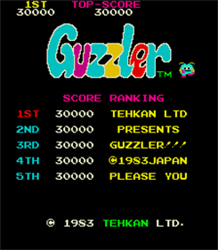 Guzzler - Screenshot - High Scores