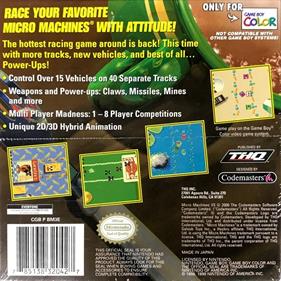 Micro Machines V3 - Box - Back Image