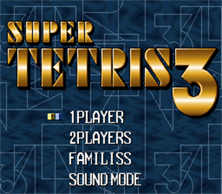 Super Tetris 3 - Screenshot - Game Title Image