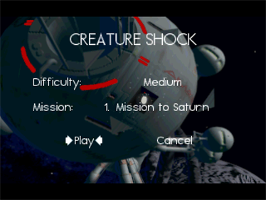 Creature Shock - Screenshot - Game Select Image