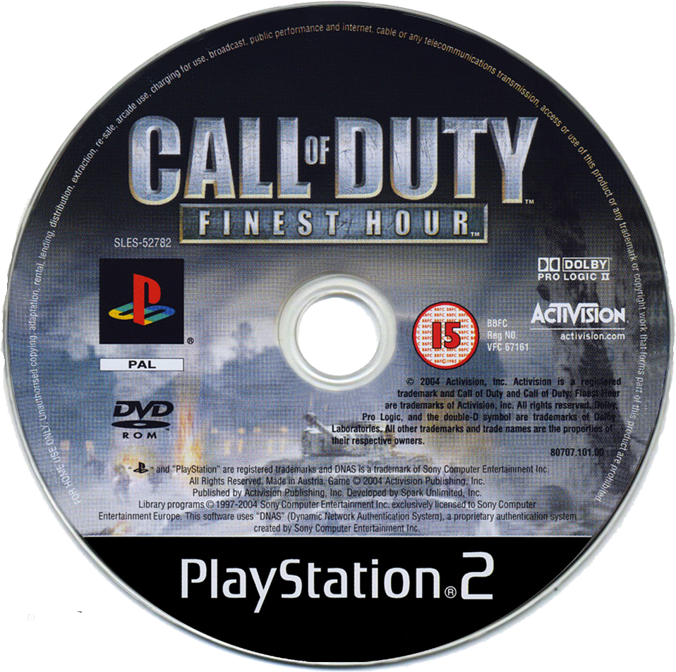 Диск игры call of duty. Диск пс2 Call of Duty Finest hour. Диск Call of Duty PS 2. Call of Duty 2 диск 1с. Диск пс2 Call of Duty 2 big Red one.