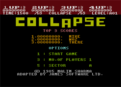 Collapse - Screenshot - Game Select Image
