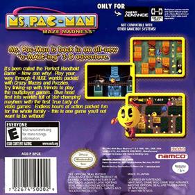 Ms. Pac-Man Maze Madness - Box - Back Image