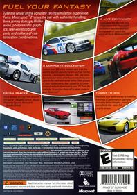 Forza Motorsport 2 - Box - Back Image
