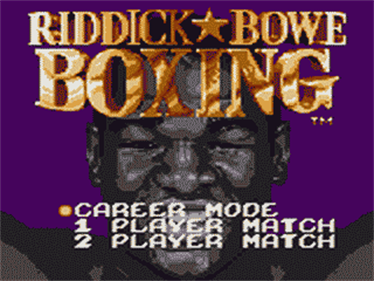 Riddick Bowe Boxing - Screenshot - Game Title Image