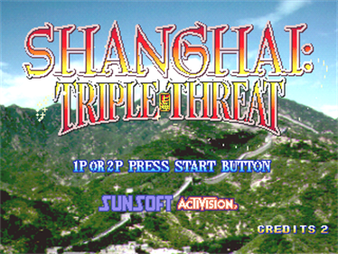 Shanghai: Triple Threat - Screenshot - Game Title Image