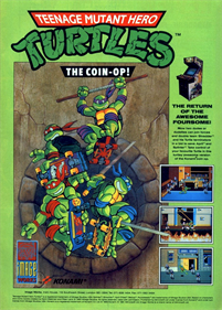 Teenage Mutant Ninja Turtles: The Arcade Game - Advertisement Flyer - Front Image