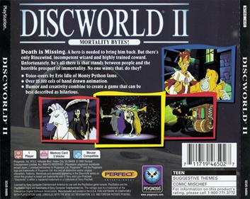Discworld II: Mortality Bytes! - Box - Back Image
