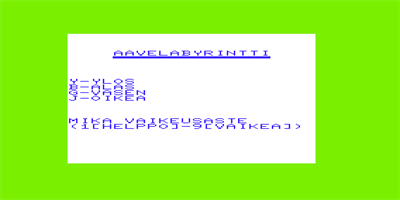 Aavelabyrintti - Screenshot - Game Title Image