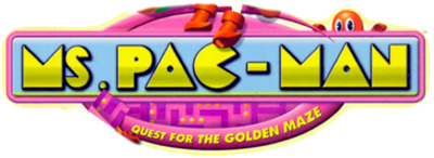 Ms. Pac-Man: Quest for the Golden Maze - Clear Logo Image