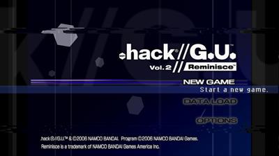 .hack//G.U. Vol. 2: Reminisce - Screenshot - Game Title Image