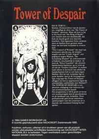 Tower of Despair - Box - Back Image