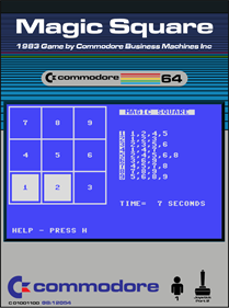 Magic Square (Commodore Business Machines) - Fanart - Box - Front Image